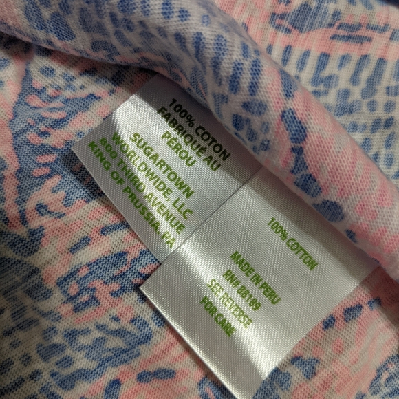 NWT! Lilly Pulitzer Etta Top Coastal Blue Maybe Gator Size XS - Picture 6 of 11